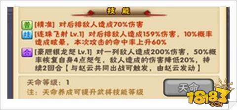 ?少年三国志蜀国神将黄忠资料解析